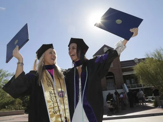 students graduating