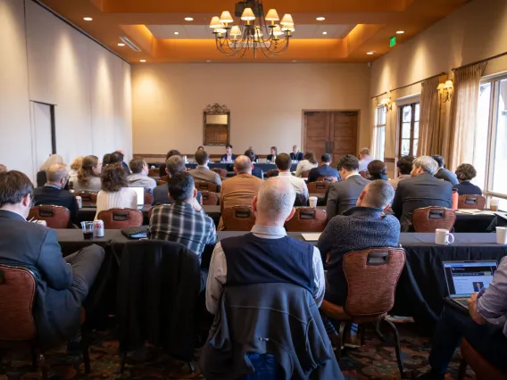 2024 Con Law conference audience listening to panel