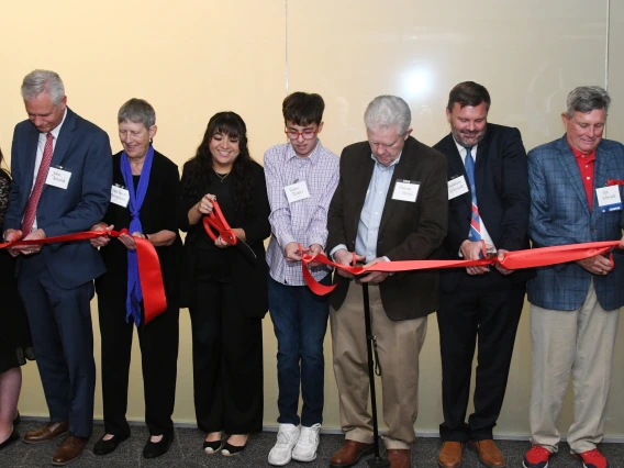 Ribbon cutting for new  state-of-the-art courtrooms, classroom and lobby spaces at Arizona Law