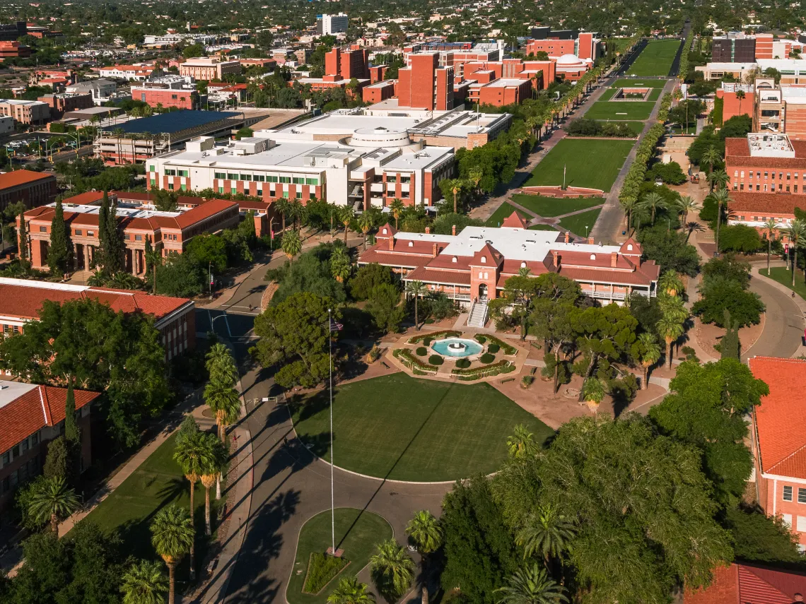 Aerial of campus