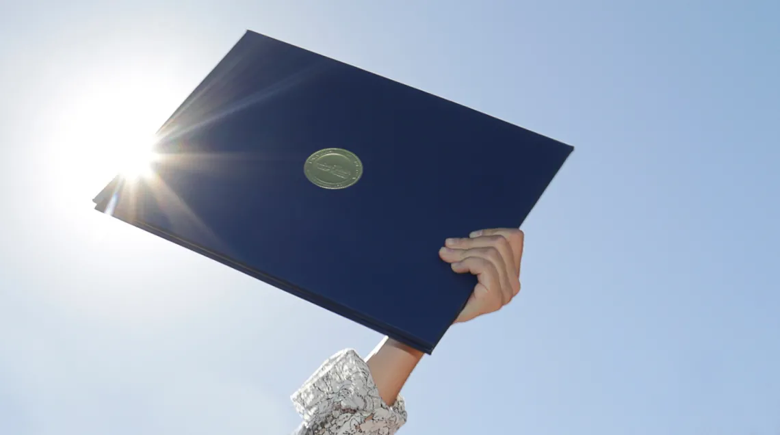 diploma in sunlight