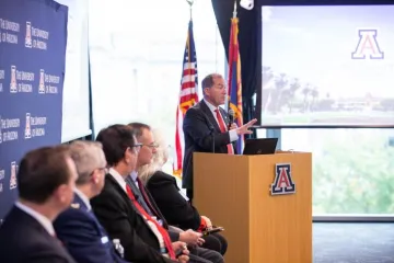 Marc Miller speaking at Space Law Forum 