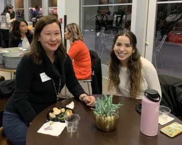 Pima County Superior Court Commissioner Helena Seymour with undergrad Sofia Urias (‘24)